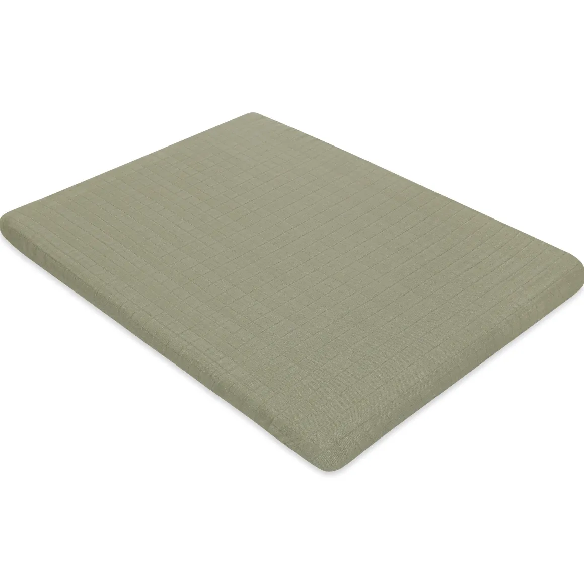 Babyletto All-Stages Midi Crib Sheet in GOTS Certified Organic Muslin Cotton - Matcha