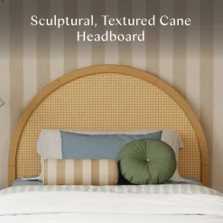 Babyletto Bondi Cane Twin Bed - Honey with Natural Cane