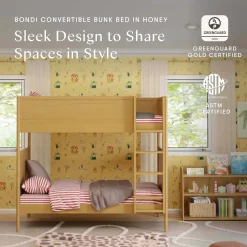 Babyletto Bondi Convertible Bunk Bed - Honey