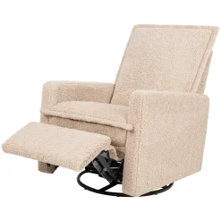 Babyletto Cali Flange Gliding Swivel Recliner - Chai Shearling