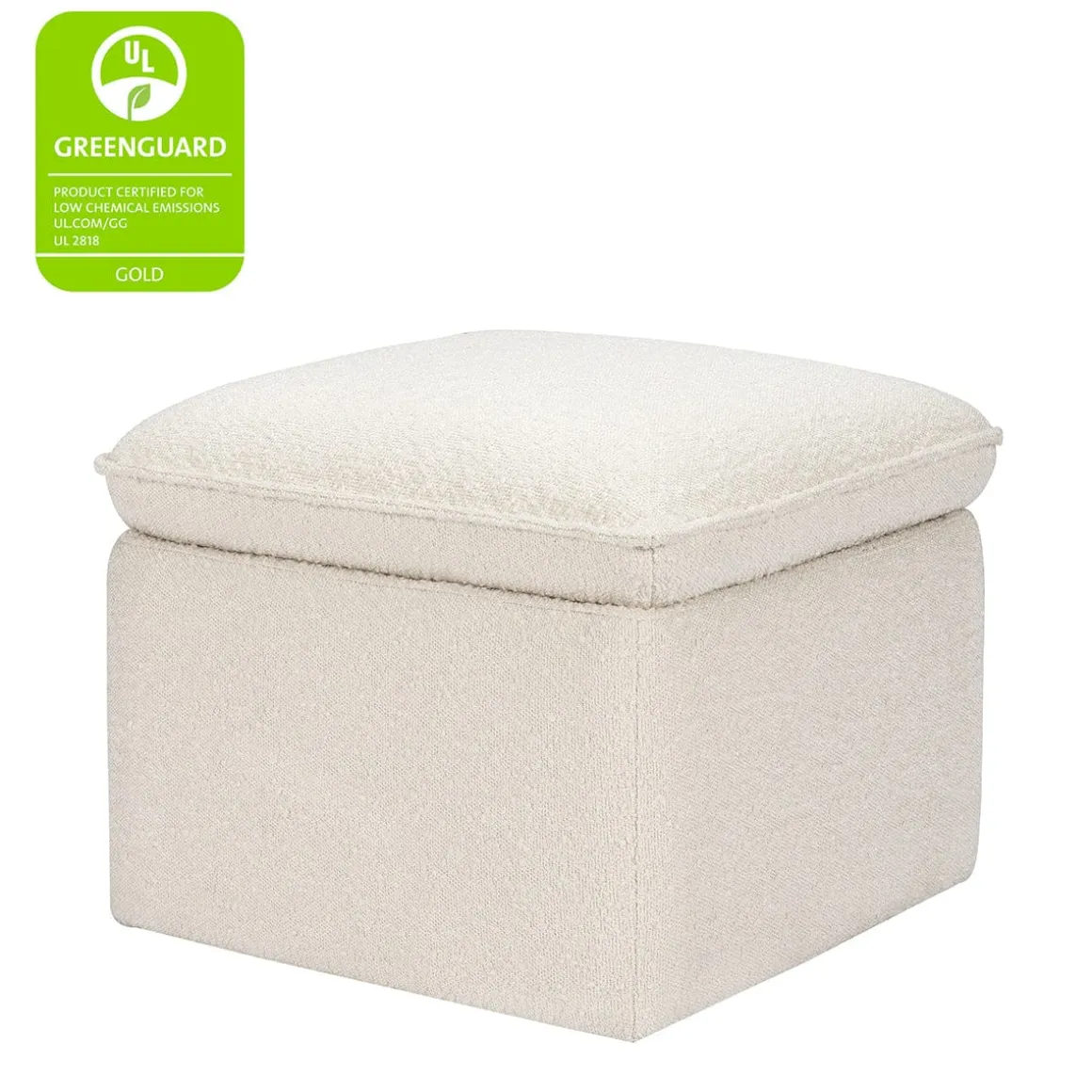 Babyletto Cali Storage Ottoman - Ivory Boucle