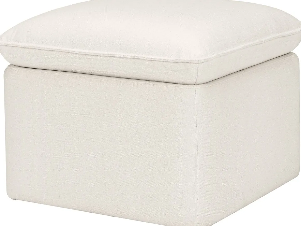 Babyletto Cali Storage Ottoman - Performance Cream Eco-Weave