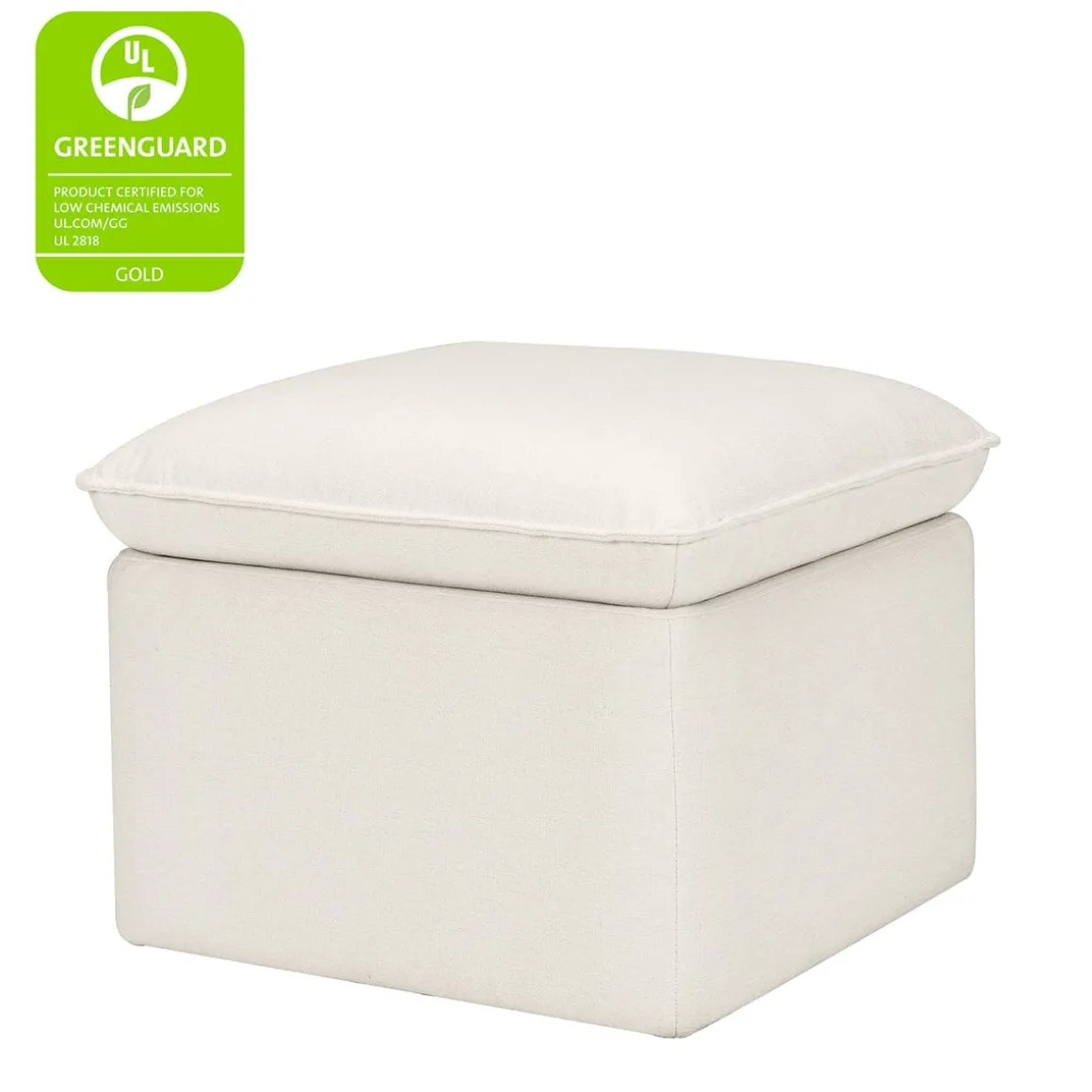 Babyletto Cali Storage Ottoman - Performance Cream Eco-Weave
