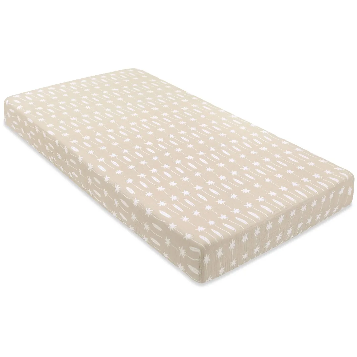 Babyletto Crib Sheet in GOTS Certified Organic Muslin Cotton-Beach Bum