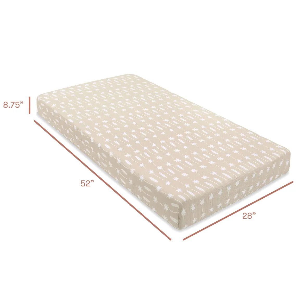 Babyletto Crib Sheet in GOTS Certified Organic Muslin Cotton-Beach Bum