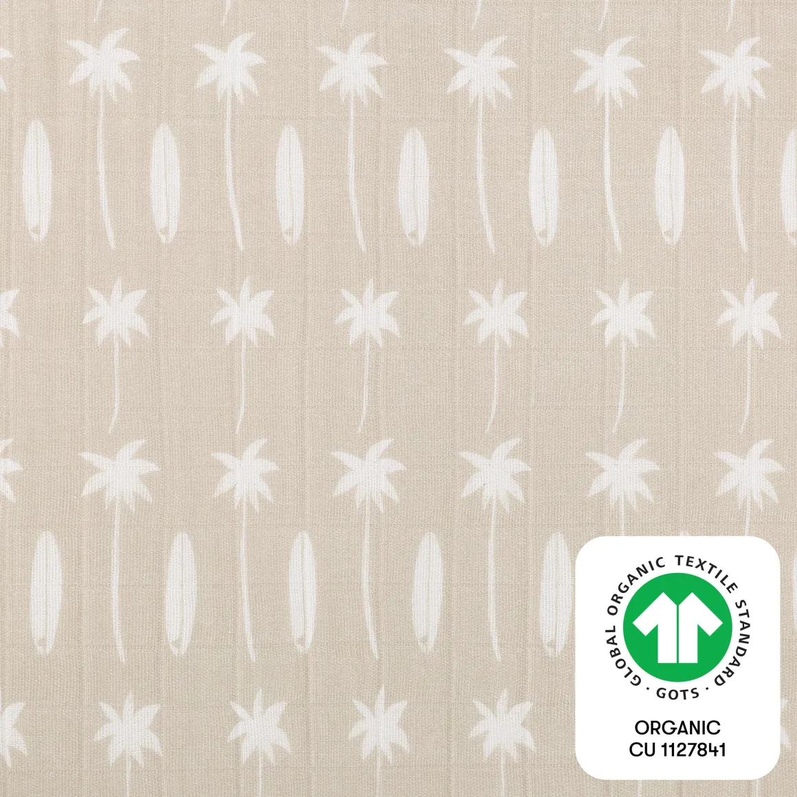 Babyletto Crib Sheet in GOTS Certified Organic Muslin Cotton-Beach Bum