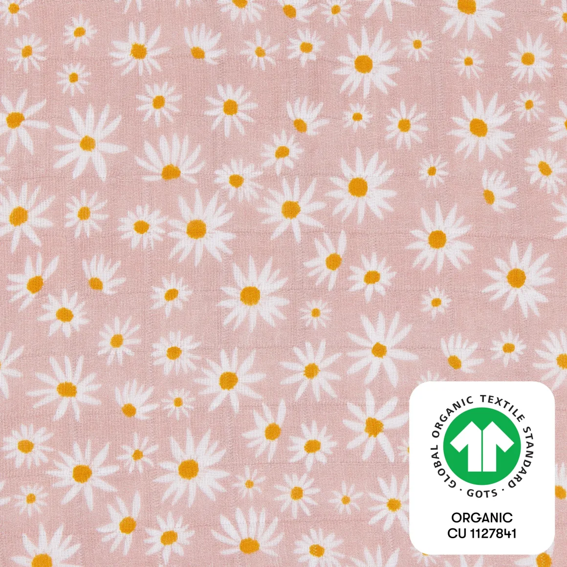 Babyletto Crib Sheet in GOTS Certified Organic Muslin Cotton-Daisy