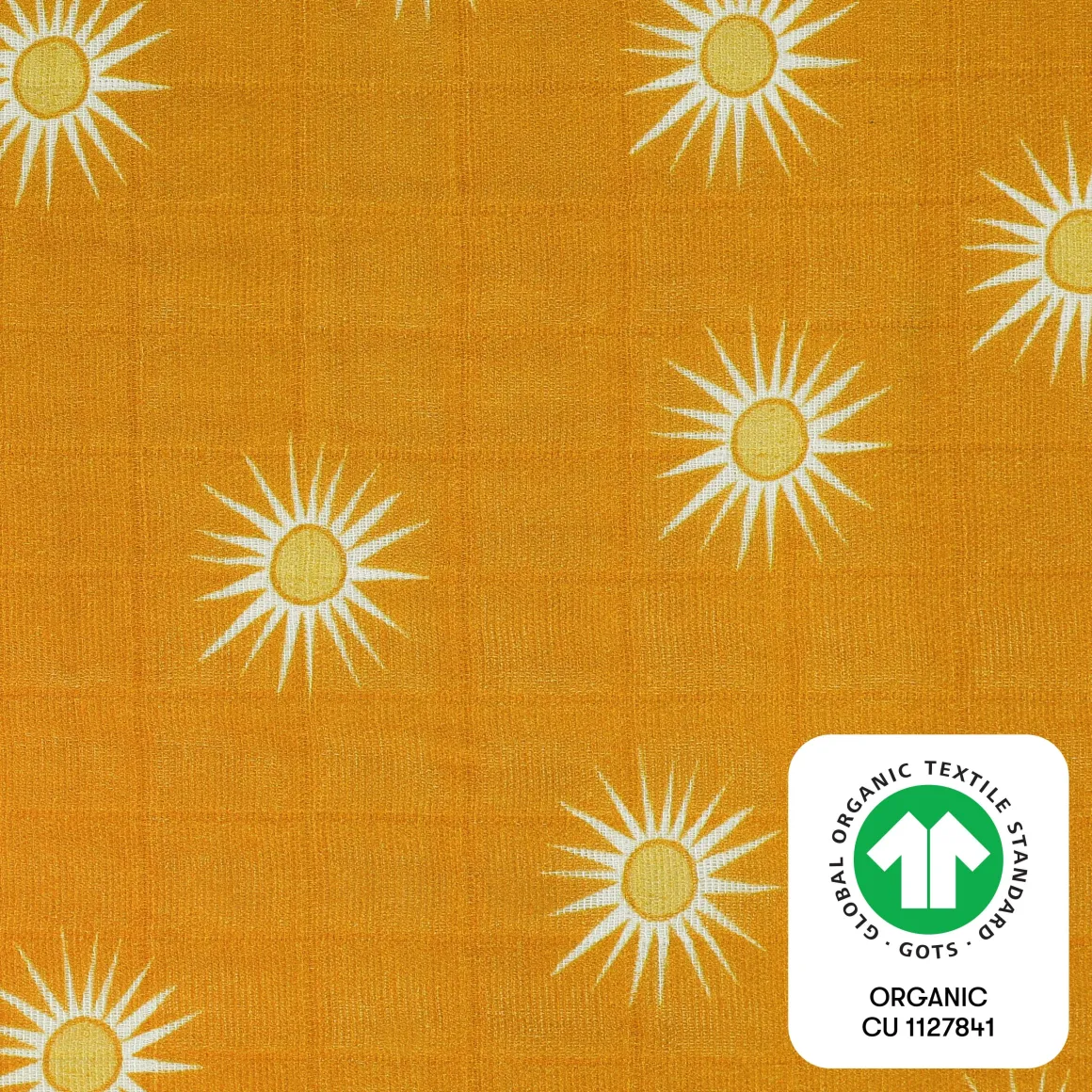 Babyletto Crib Sheet in GOTS Certified Organic Muslin Cotton-Golden Hour