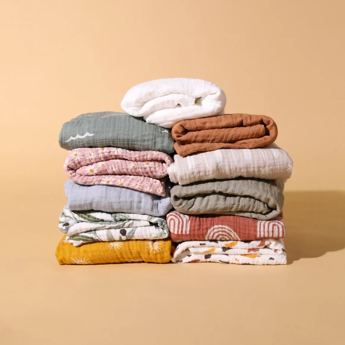 Babyletto Crib Sheet in GOTS Certified Organic Muslin Cotton-Matcha