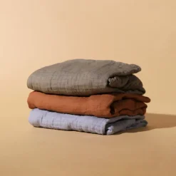 Babyletto Crib Sheet in GOTS Certified Organic Muslin Cotton-Matcha