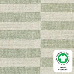Babyletto Crib Sheet in GOTS Certified Organic Muslin Cotton-Moss Stripe