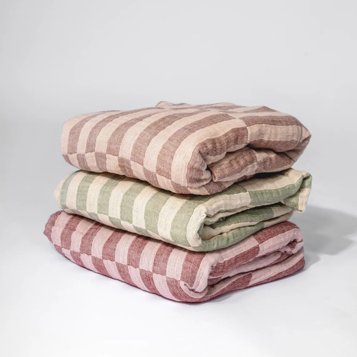Babyletto Crib Sheet in GOTS Certified Organic Muslin Cotton-Moss Stripe
