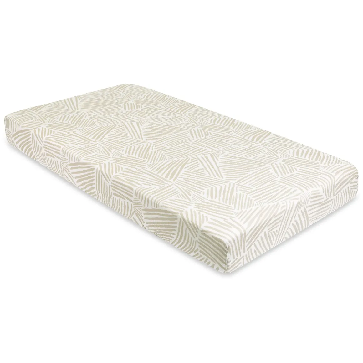 Babyletto Crib Sheet in GOTS Certified Organic Muslin Cotton-Oat Stripe
