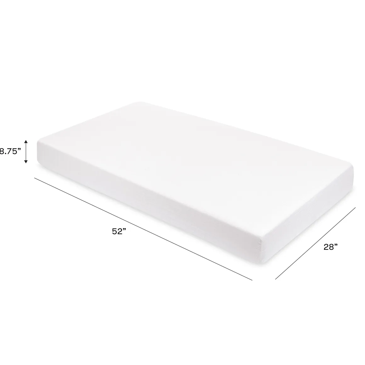 Babyletto Crib Sheet in GOTS Certified Organic Muslin Cotton-White