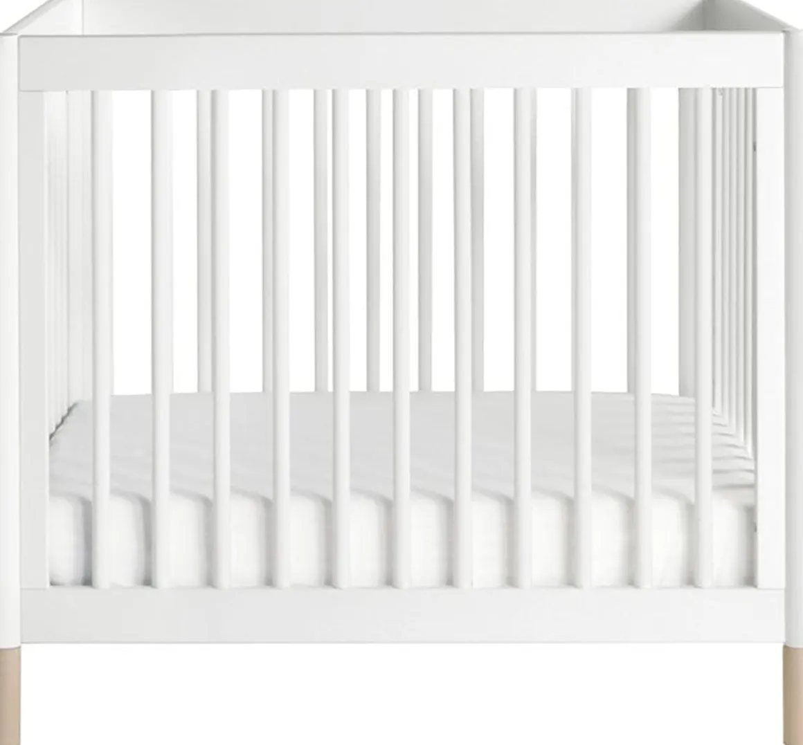 Babyletto Gelato 4-in-1 Convertible Mini Crib - Washed Natural/White
