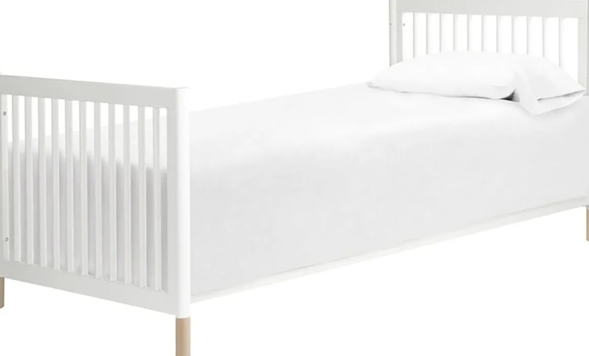 Babyletto Gelato 4-in-1 Convertible Mini Crib - Washed Natural/White