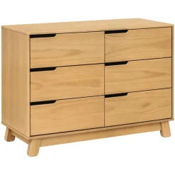 Babyletto Hudson 6-Drawer Assembled Double Dresser - Honey