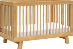 Babyletto Hudson 3-in-1 Convertible Crib with Toddler Bed Conversion Kit - Honey