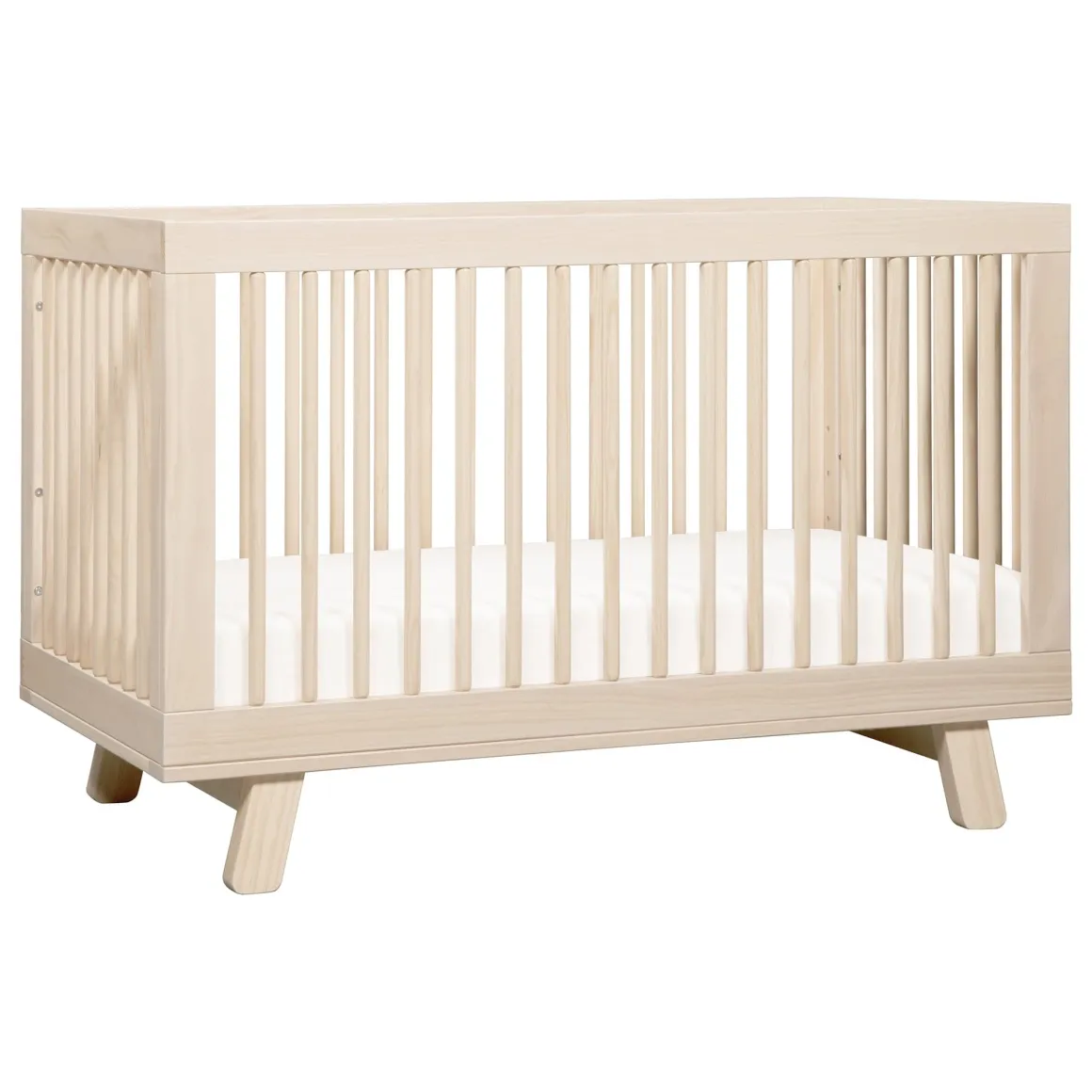 Babyletto Hudson 3-in-1 Convertible Crib with Toddler Bed Conversion Kit - Washed Natural