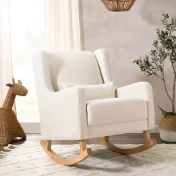 Babyletto Kai Rocker - Performance Natural Eco-Twill w/ Light Legs