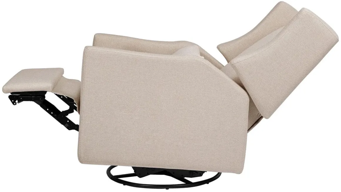 Babyletto Kiwi Electronic Glider Recliner w/ USB - Performance Beach Eco-Weave