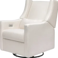 Babyletto Kiwi Electronic Glider Recliner w/ USB - Performance Cream Eco-Weave