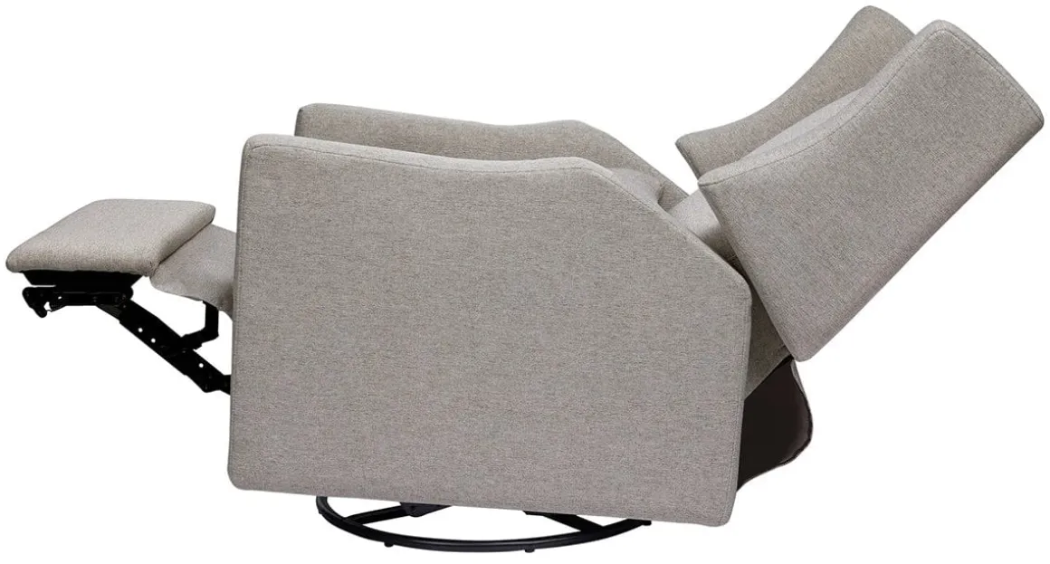 Babyletto Kiwi Electronic Glider Recliner w/ USB - Performance Grey Eco-Weave