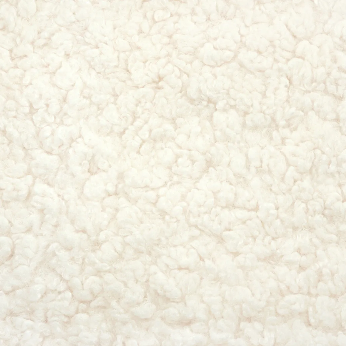 Babyletto Kiwi Gliding Ottoman - Cream Shearling with Light Wood Base