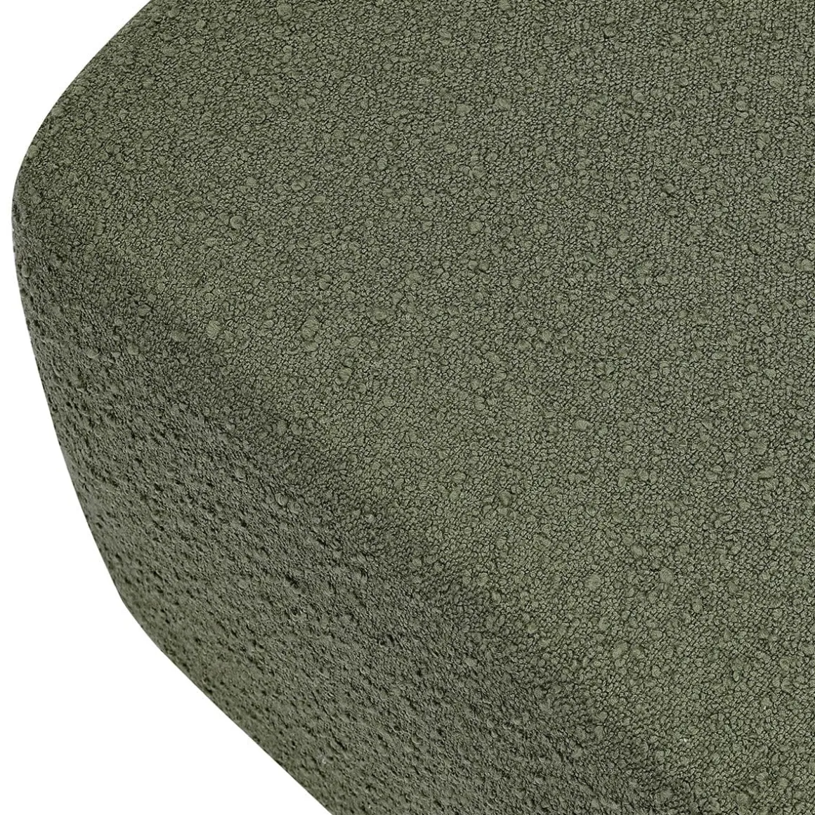 Babyletto Kiwi Gliding Ottoman - Olive Boucle w/ Light Wood Base
