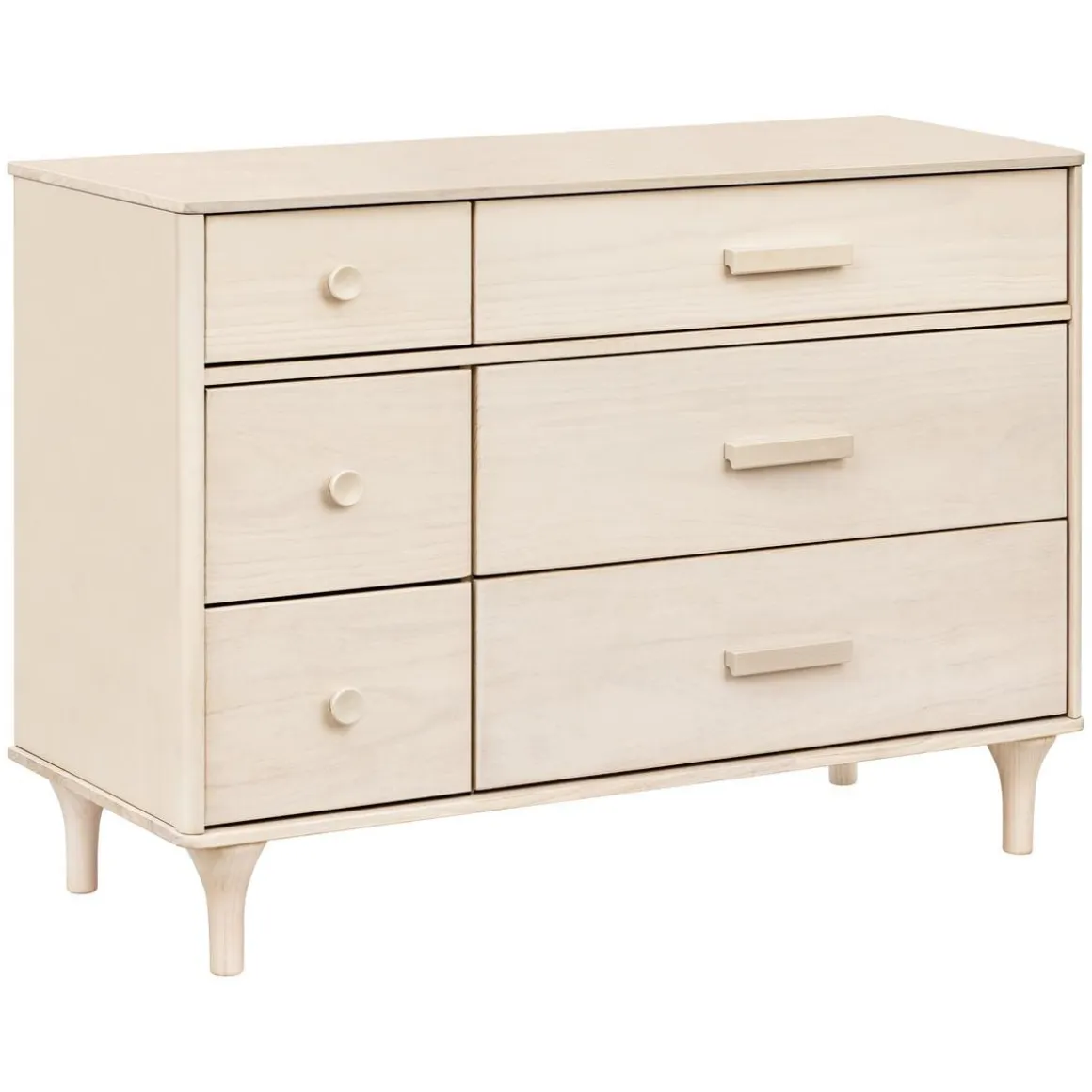 Babyletto Lolly 6-Drawer Assembled Double Dresser - Washed Natural