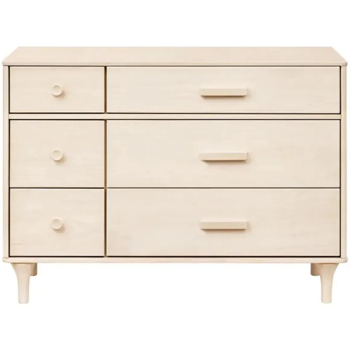 Babyletto Lolly 6-Drawer Assembled Double Dresser - Washed Natural