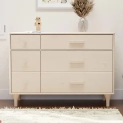 Babyletto Lolly 6-Drawer Assembled Double Dresser - Washed Natural