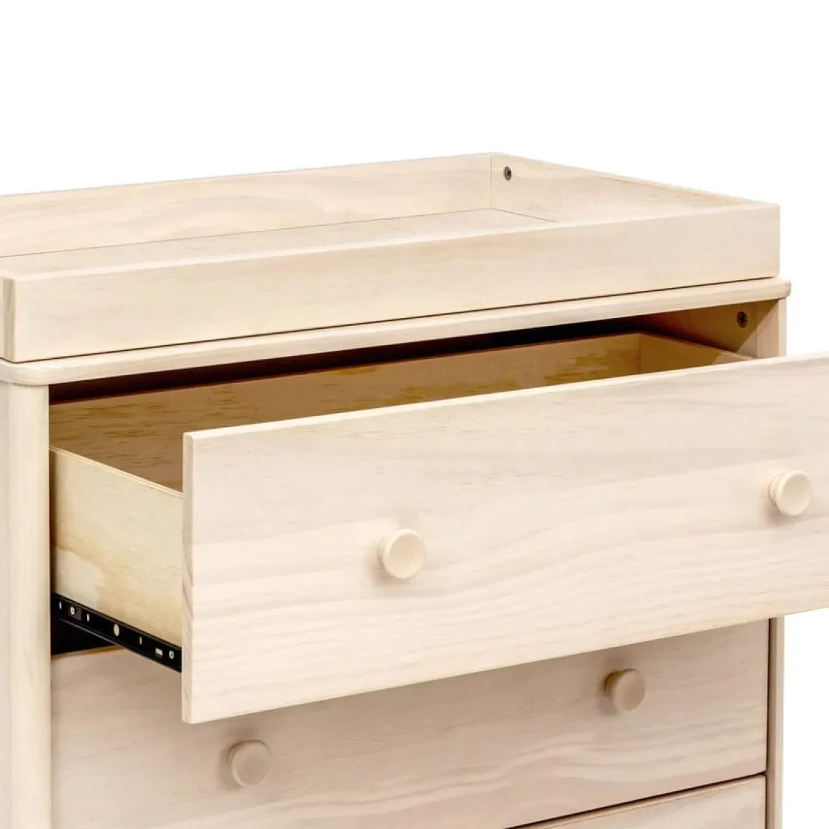 Babyletto Lolly 3-Drawer Changer Dresser, KD w/Removable Changing Tray - Washed Natural