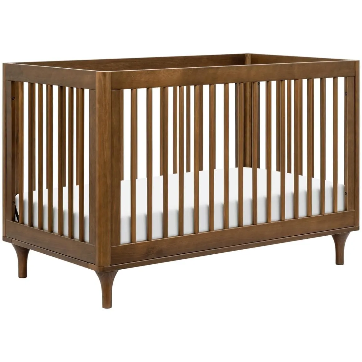 Babyletto Lolly 3-In-1 Convertible Crib with Toddler Bed Conversion Kit - Natural Walnut