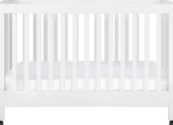 Babyletto Maki Full-Size Portable Folding Crib w/Toddler Bed Conversion Kit - White