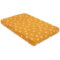 Babyletto Mini Crib Sheet in GOTS Certified Organic Muslin Cotton - Golden Hour