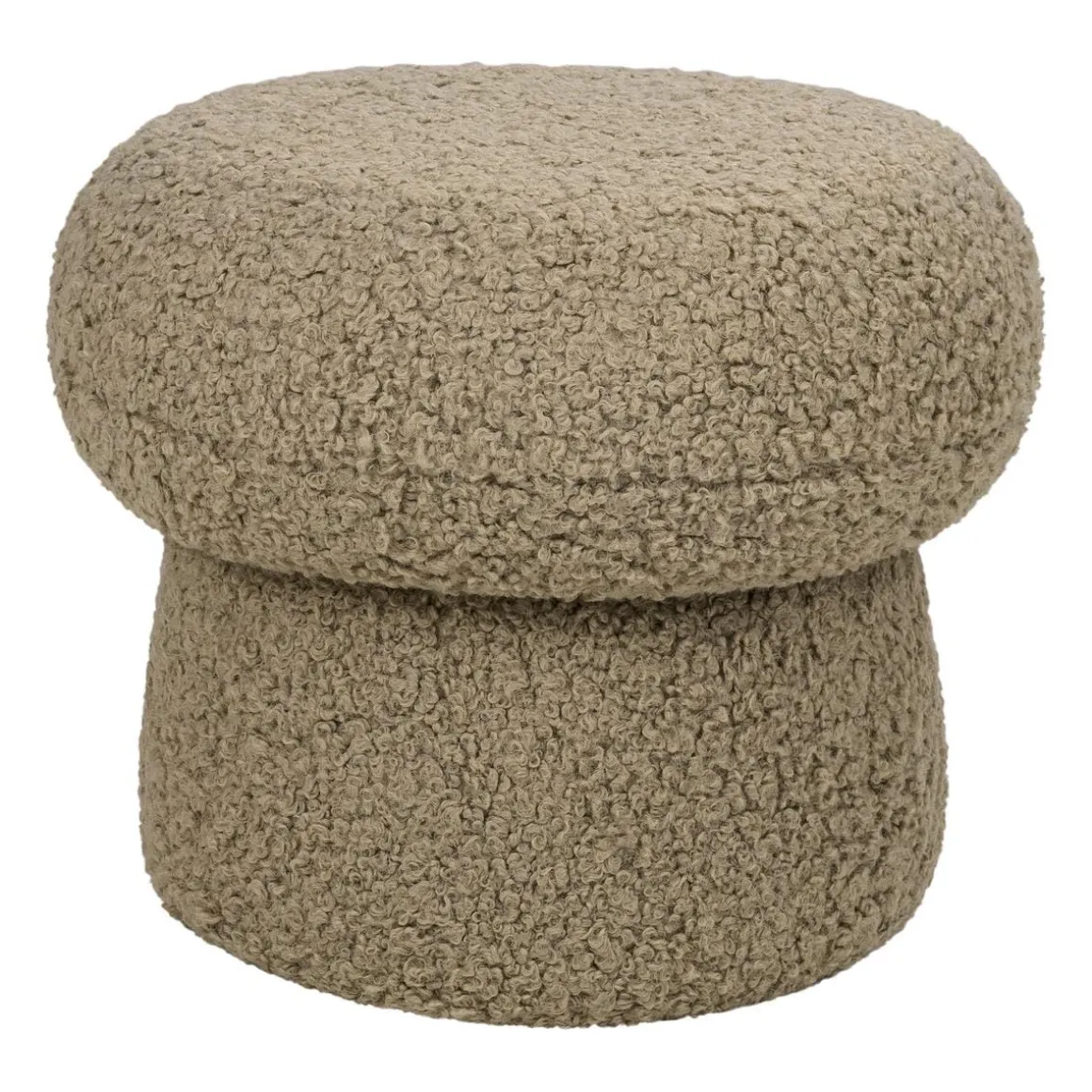 Babyletto Mini Mushroom Pouf - Latte Teddy Loop