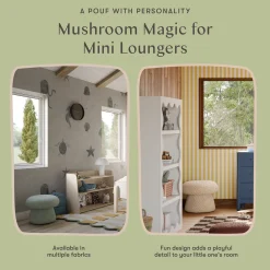 Babyletto Mushroom Pouf - Chai Shearling