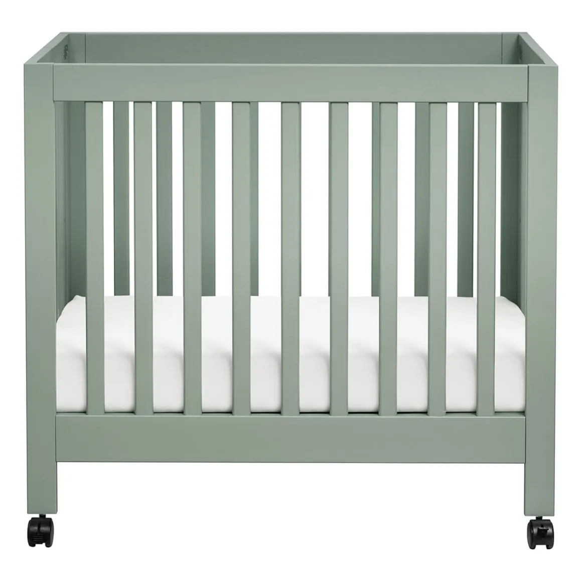 Babyletto Origami Mini Crib - Light Sage