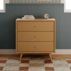 Babyletto Palma 3-Drawer Assembled Dresser - Honey