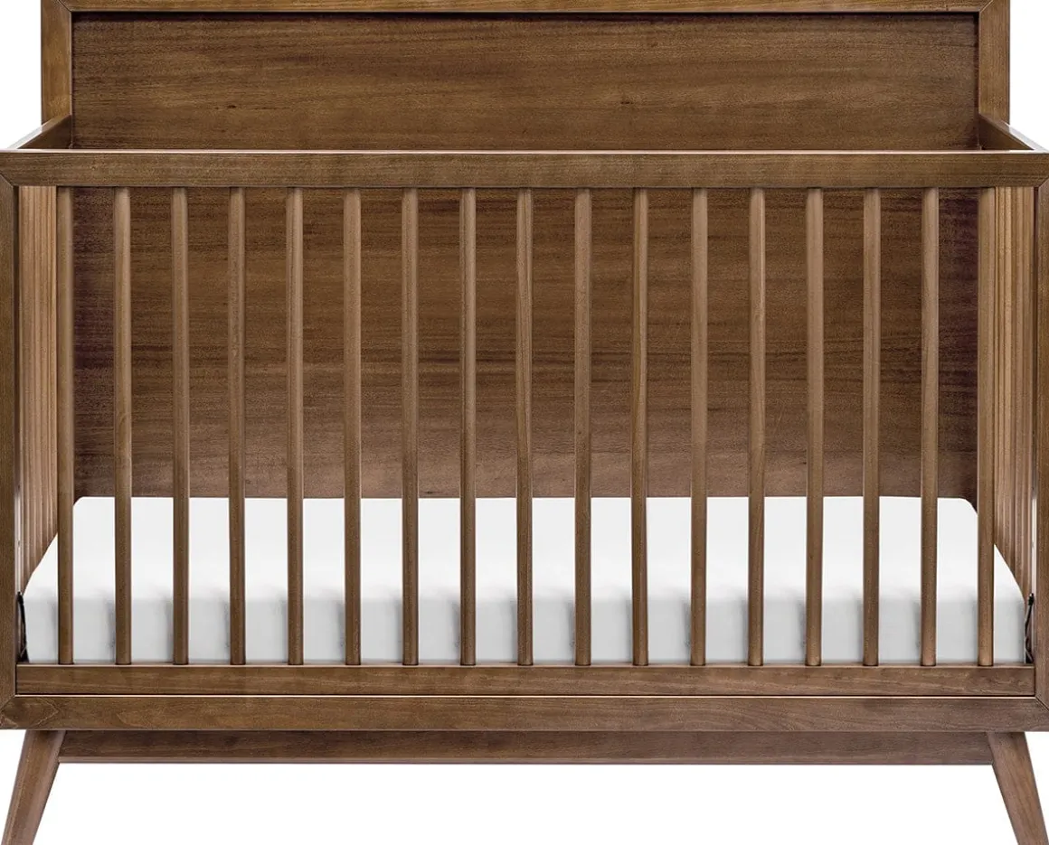 Babyletto Palma 4-in-1 Convertible Crib w/Toddler Bed Conversion Kit - Natural Walnut