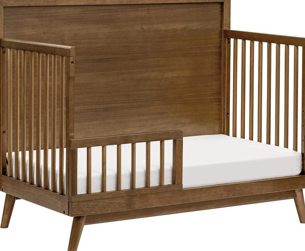 Babyletto Palma 4-in-1 Convertible Crib w/Toddler Bed Conversion Kit - Natural Walnut