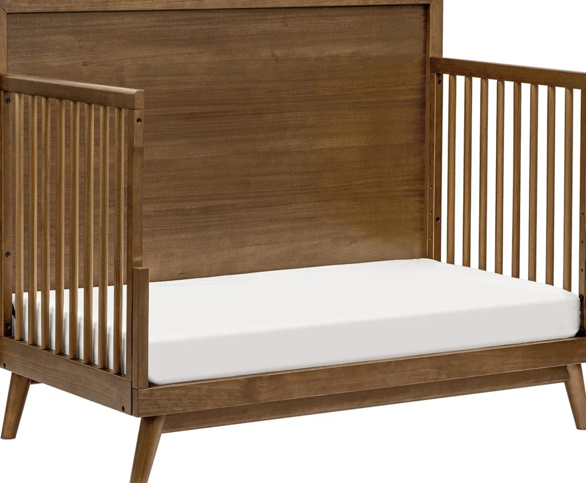 Babyletto Palma 4-in-1 Convertible Crib w/Toddler Bed Conversion Kit - Natural Walnut