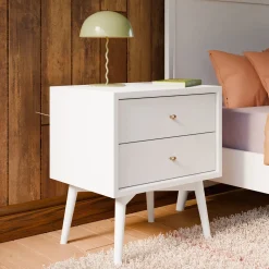 Babyletto Palma Nightstand, Assembled - White