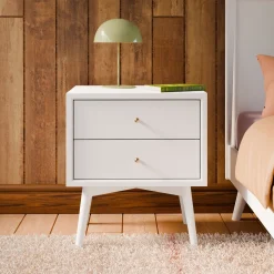 Babyletto Palma Nightstand, Assembled - White