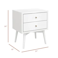 Babyletto Palma Nightstand, Assembled - White