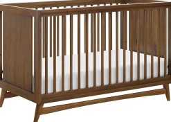 Babyletto Peggy 3-in-1 Convertible Crib w/Toddler Bed Conversion Kit - Natural Walnut