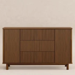 Babyletto Pogo Tambour Assembled Dresser - Natural Walnut