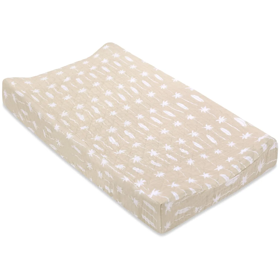 Babyletto Quilted Changing Pad Cover in GOTS Certified Organic Muslin Cotton - Beach Bum