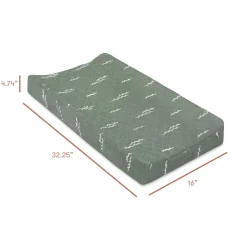 Babyletto Quilted Changing Pad Cover in GOTS Certified Organic Muslin Cotton - Ocean Waves